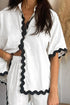 'Cassia' Half Sleeve Top and Pants Set - Celes Fashion